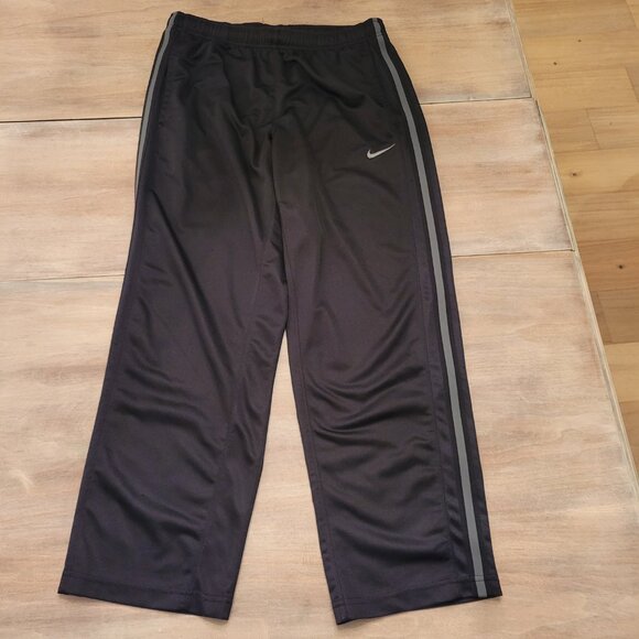 Nike Basketball Athletic Pants Men’s Sz Medium Black Sweatpants - Picture 1 of 8